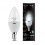 Лампа светодиодная Gauss LED Candle Crystal Clear 4W E14 4100K 103201204