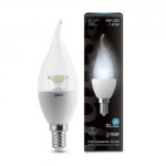 Лампа светодиодная Gauss LED Candle Tailed Crystal Clear 4W E14 4100K 104201204