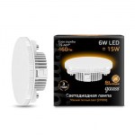 Лампа светодиодная Gauss LED GX53 6W 3000K(108008106)