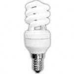Лампа энергосберегающая Ecola Spiral 9W Mini Half E14 2700K(Z4FW09ECB)