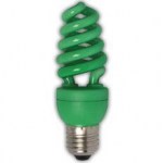 Лампа энергосберегающая Ecola Spiral Color 15W E27 Green(Z7CG15ECB)