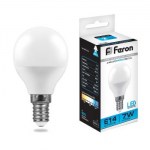 Лампа светодиодная Feron LB-95 G45 7W E14 6400K 25480