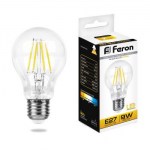 Лампа светодиодная Feron LB-63 филамент A60 9W E27 2700K 25631