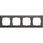 Рамка Werkel Fiore 4 поста серо-коричневый WL14-Frame-04