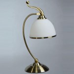 Настольная лампа Brizzi Almeria бронза/белый MA 02401Т/001 Bronze
