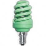 Лампа энергосберегающая Ecola Spiral Color 12W E14 Green(Z4CG12ECB)