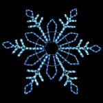 Светодиодная фигура Feron LT065 4000K/синий снежинка(26954)