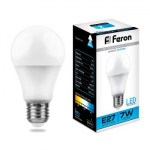 Лампа светодиодная Feron LB-91 A60 7W E27 6400K 25446