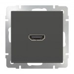 Розетка HDMI Werkel серо-коричневый WL07-60-11