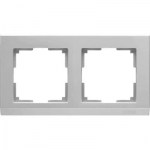Рамка Werkel Stark 2 поста серебряный WL04-Frame-02
